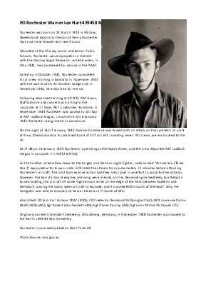 A preview of a PDF biography for Hart, Rochester Warren Lee